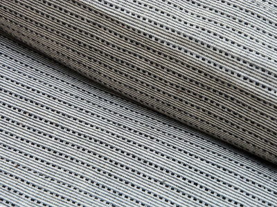 Dark Gray Strips Pattern Pure Cotton Jacquard Fabric