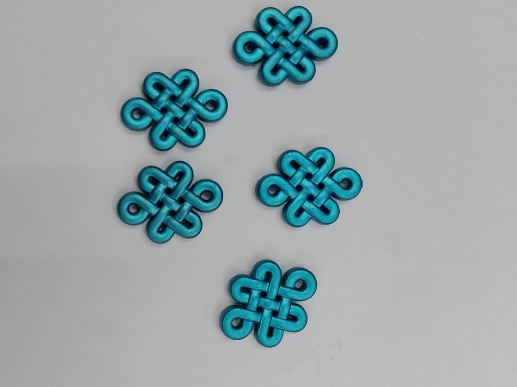 Blue Designer Plastic Beads