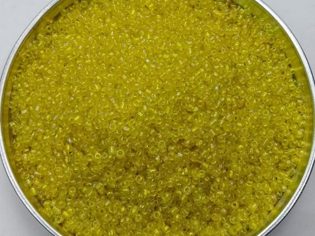 Bright Yellow Transparent Round Rocaille Glass Seed Beads- 2 mm (Wholesale)