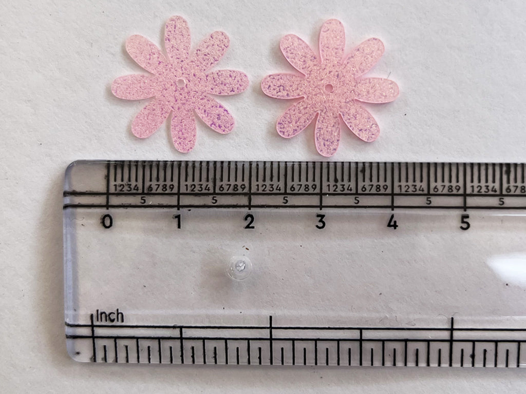 Baby Pink Rainbow Flower Sequins