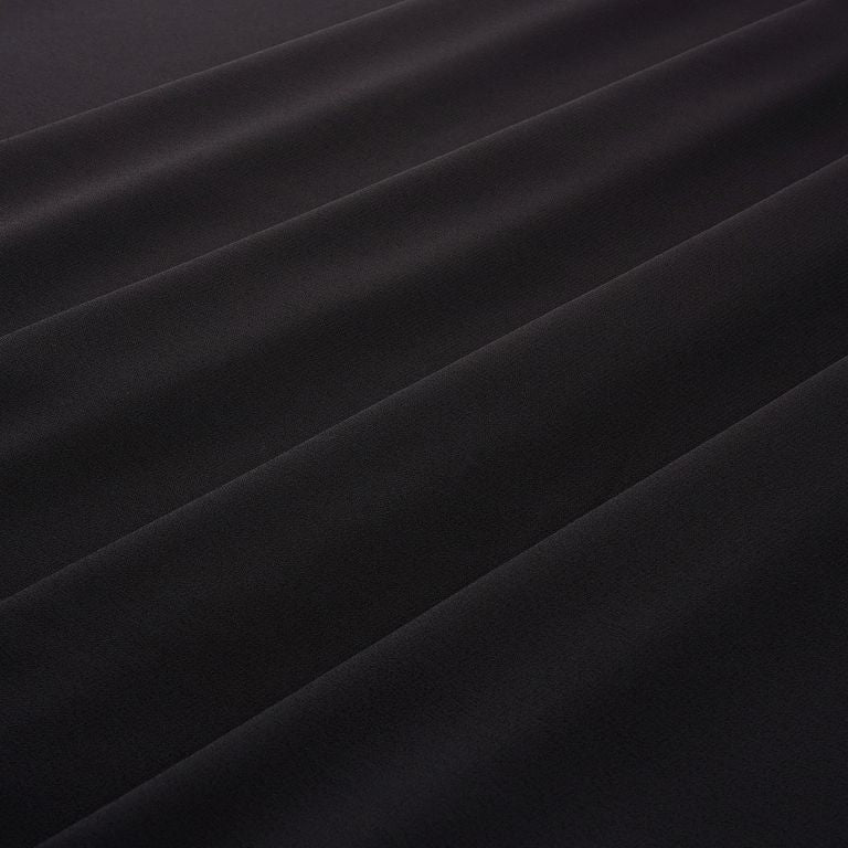 Black Plain Faux Georgette Fabric