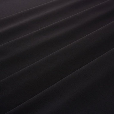 Black Plain Faux Georgette Fabric