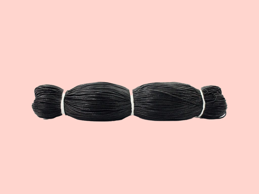 Black Metallic Braided Zari Threads (Wholesale)