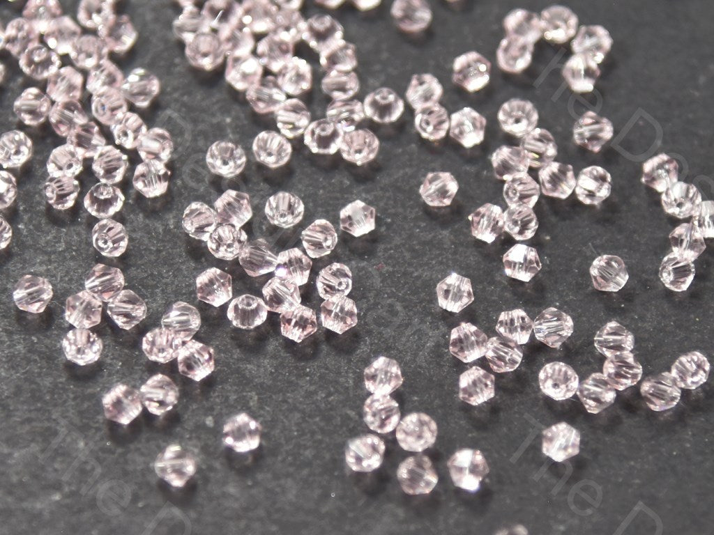 Baby Pink Bicone Crystal Beads (400565829666)