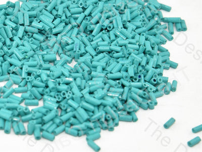 Sea Green Bugle / Pipe Glass Beads (420044898338)