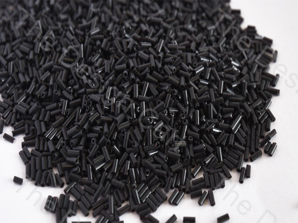 Opaque Black Pipe / Bugle Beads (10647064915)