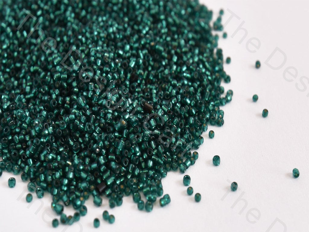 Silverline Sea Green Round Rocailles Seed Beads | The Design Cart (10587409235)