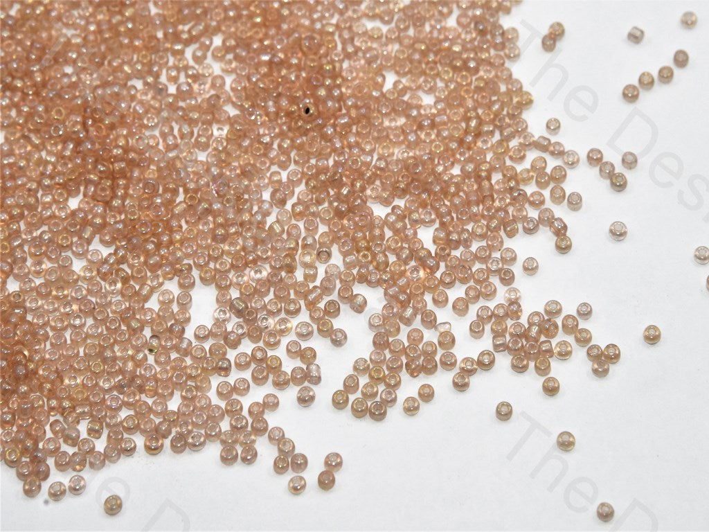 Peach Rainbow Round Seed Beads | The Design Cart (432020389922)