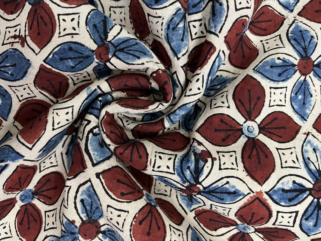 Multicolor Floral Printed Cotton Fabric