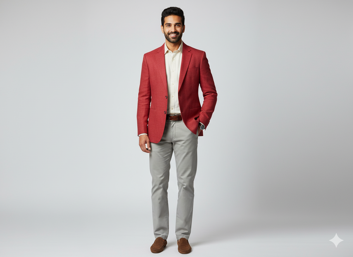 गहरे मैरून शुद्ध लिनन कपड़ा - 60 ली