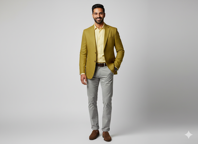 जैतून हरा शुद्ध लिनन 60 ली कपड़ा