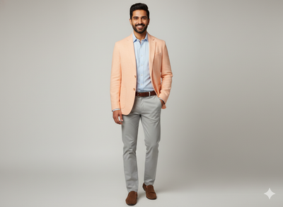 पीच शुद्ध लिनन कपड़ा - 60 ली