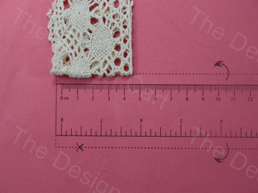 Dyeable Greige Design 49 Cotton Crochet Laces