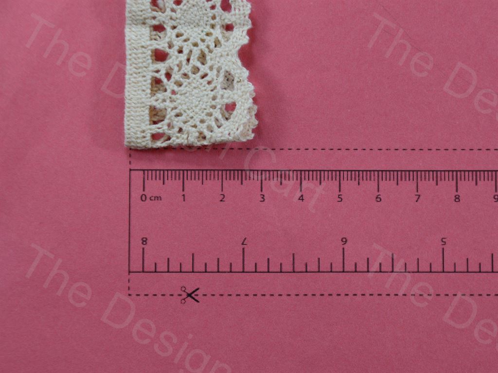 Dyeable Greige Design 47 Cotton Crochet Laces