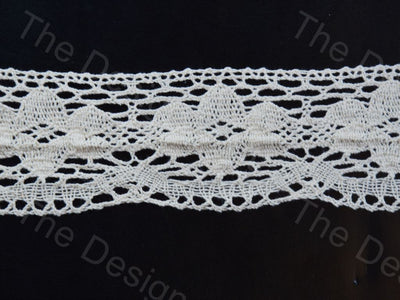 Dyeable Greige Design 46 Cotton Crochet Laces