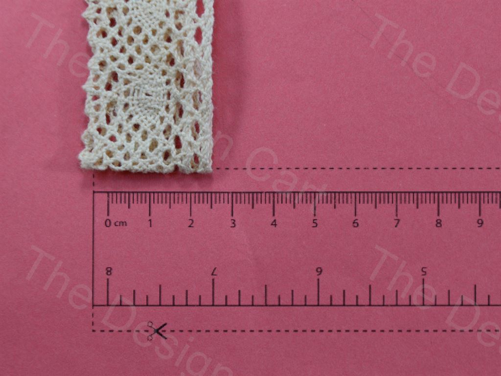 Dyeable Greige Design 44 Cotton Crochet Laces