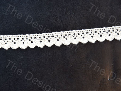 Dyeable Greige Design 42 Cotton Crochet Laces