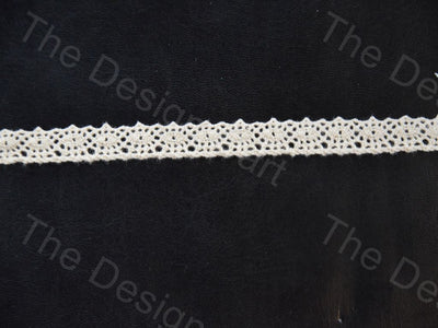 Dyeable Greige Design 41 Cotton Crochet Laces