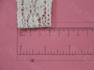 Dyeable Greige Design 39 Cotton Crochet Laces