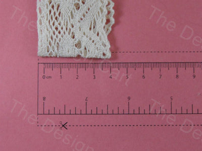 Dyeable Greige Design 31 Cotton Crochet Laces