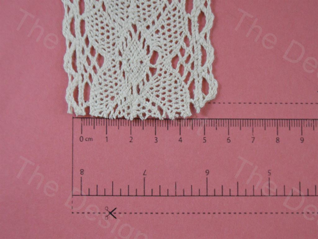 Dyeable Greige Design 26 Cotton Crochet Laces