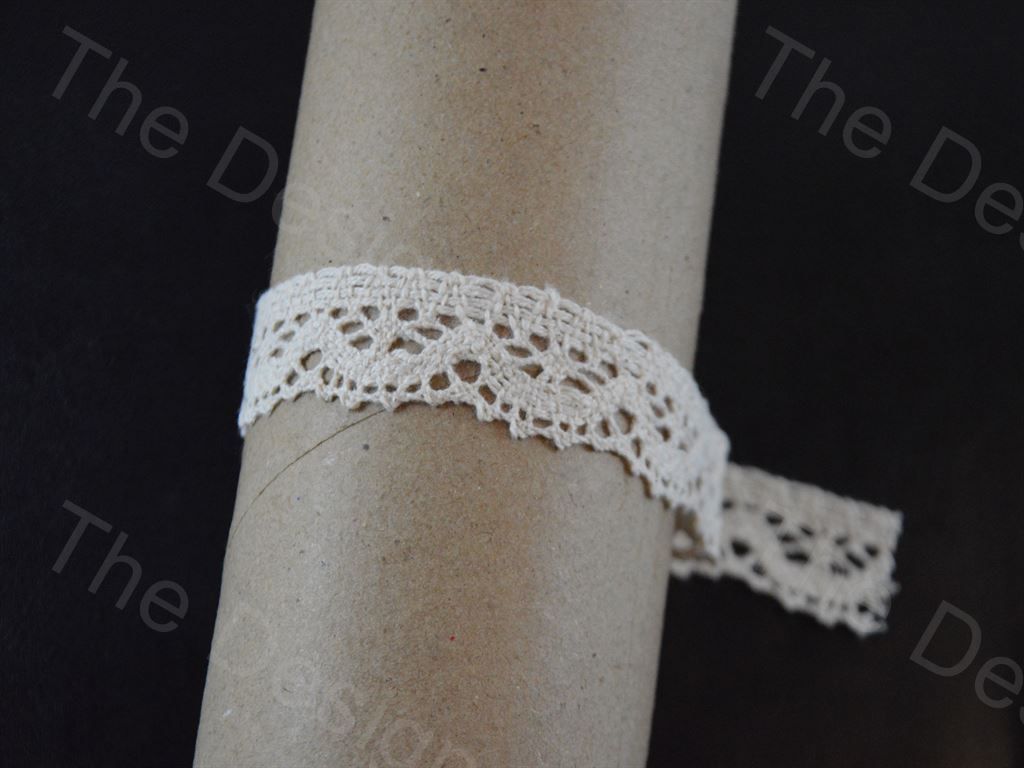 Dyeable Greige Design 24 Cotton Crochet Laces