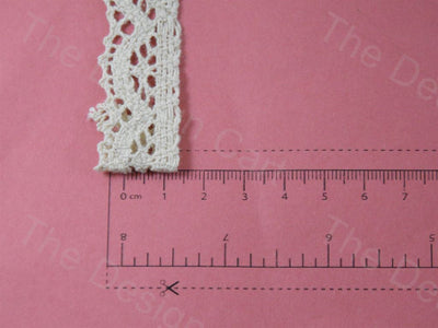 Dyeable Greige Design 24 Cotton Crochet Laces