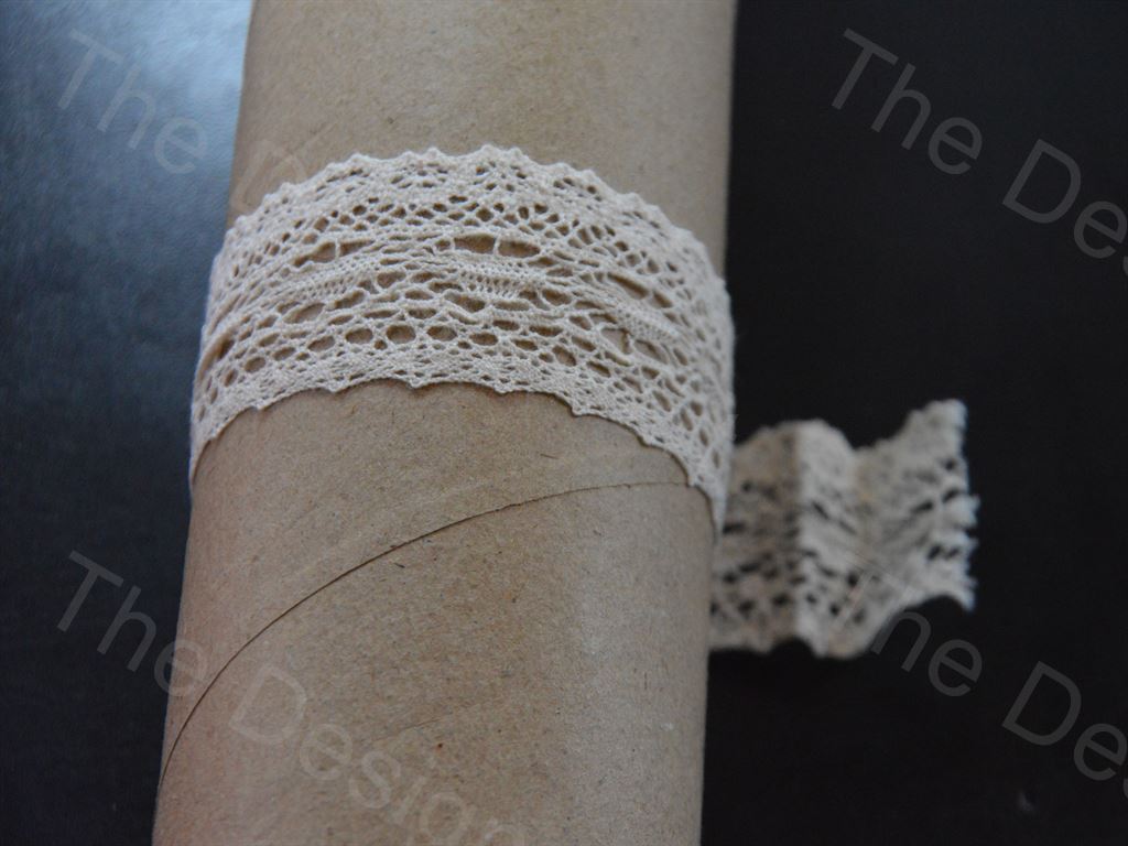 Dyeable Greige Design 20 Cotton Crochet Laces