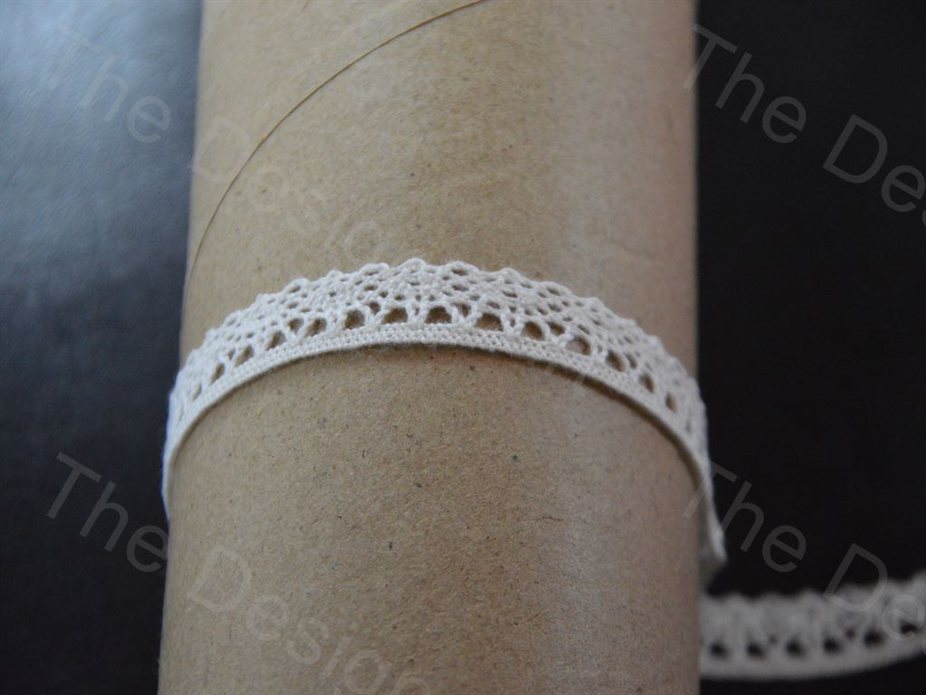 Dyeable Greige Design 16 Cotton Crochet Laces