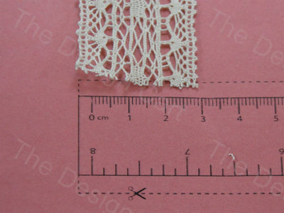 Dyeable Greige Design 5 Cotton Crochet Laces