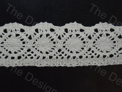 Dyeable Greige Design 3/471 Cotton Crochet Laces