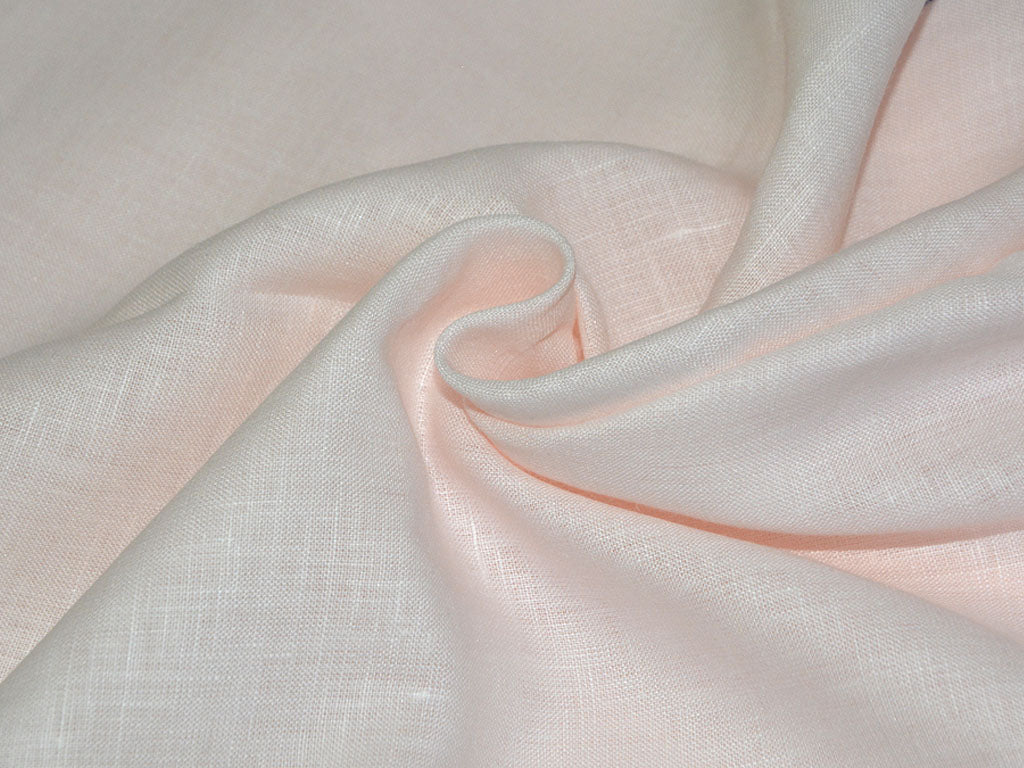 Precut of 2 Meter Baby Pink Pure Linen Fabric - 60 Lea
