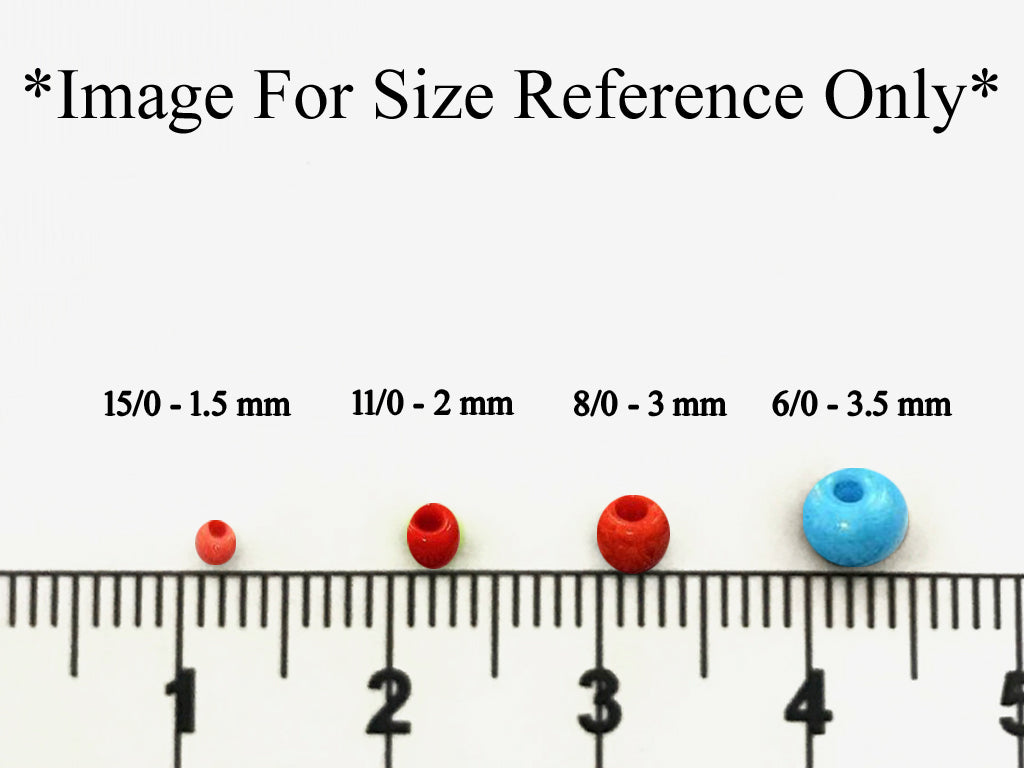 Transparent Dark Red Round Rocailles Seed Beads | The Design Cart (1557073362978)