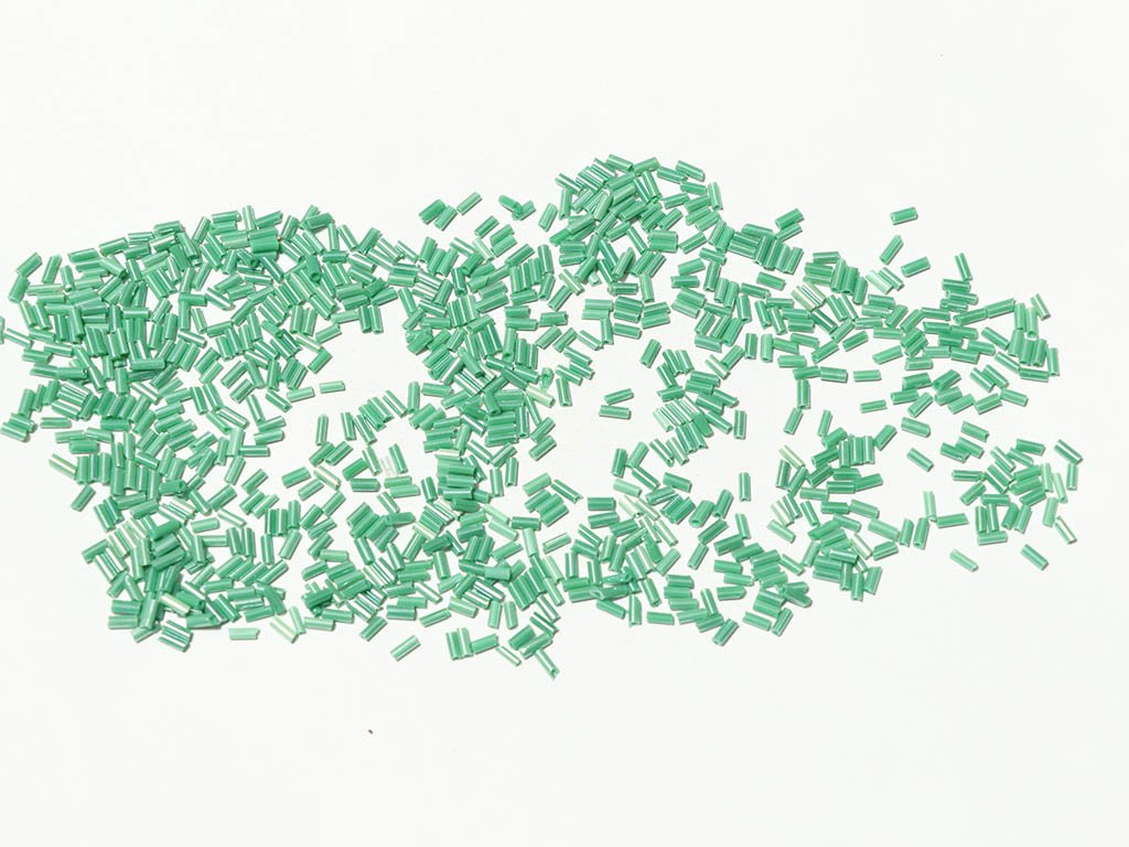 green-opaque-pipe-bugle-glass-seed-beads-4-5-mm