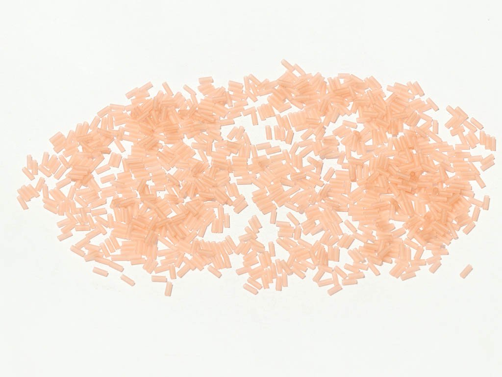 silky-peach-opaque-pipe-bugle-seed-beads
