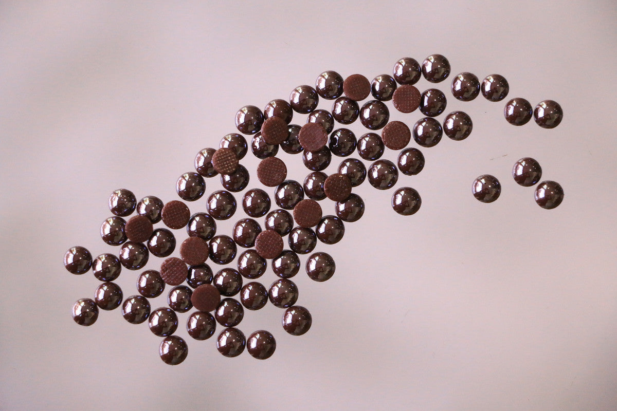 Coffee Brown Pearl Hotfix Rhinestones