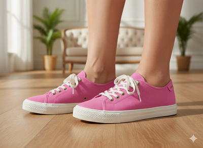 बेबी पिंक प्लेन हैवी कॉटन कैनवास फ़ैब्रिक