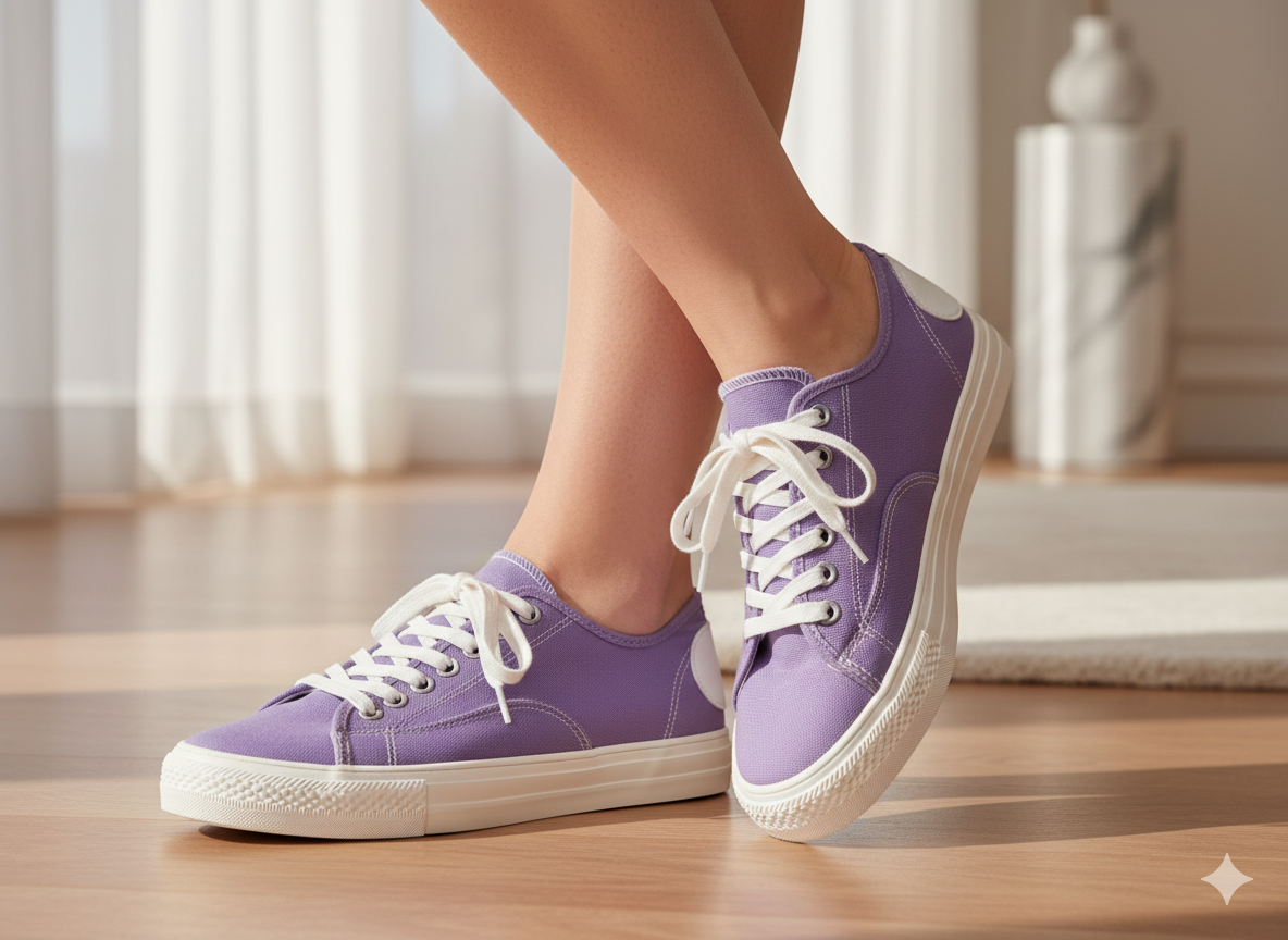 बैंगनी सादा भारी सूती कैनवास कपड़ा