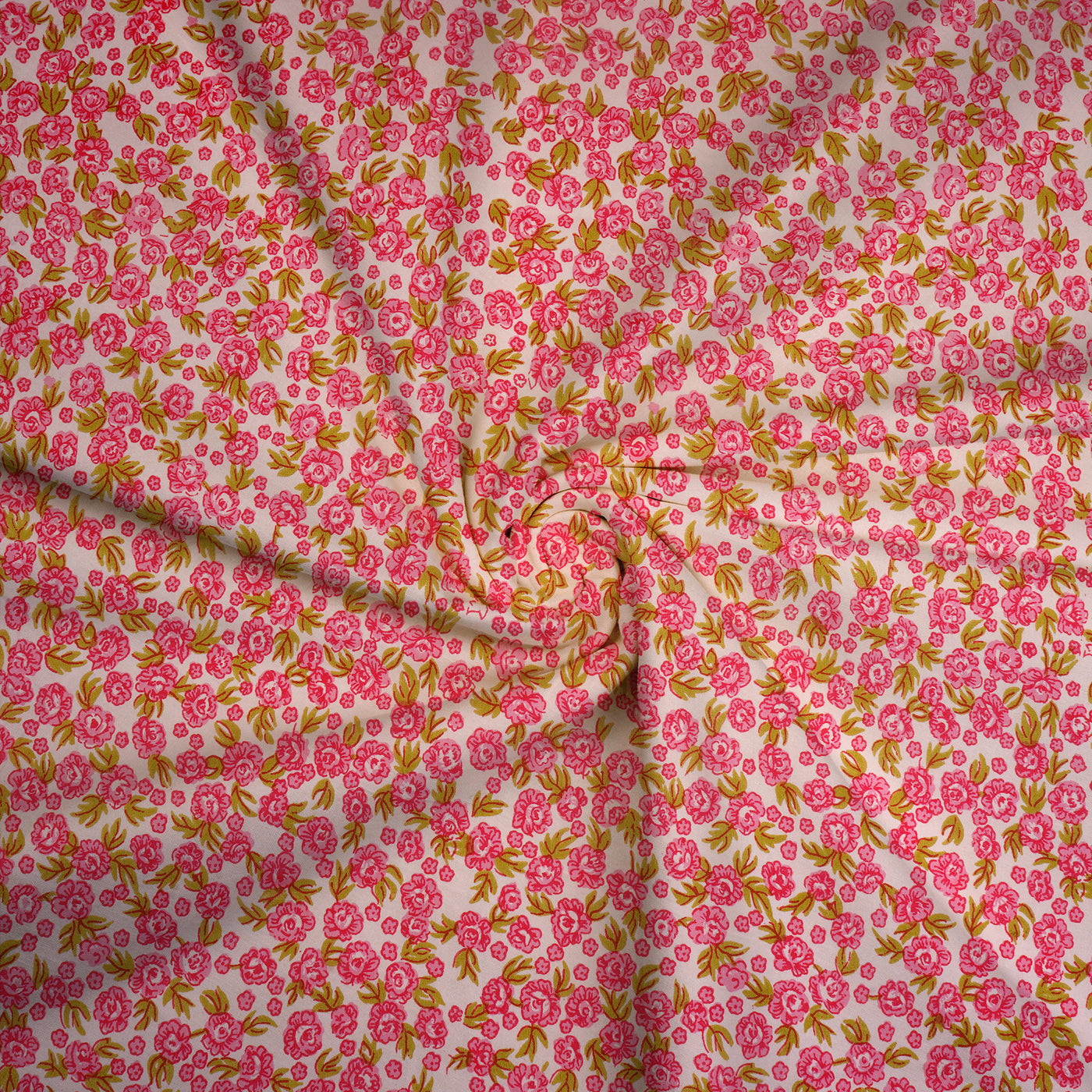 Multicolour Floral Dyed and Printed Pure Cotton Unstitched Fabric