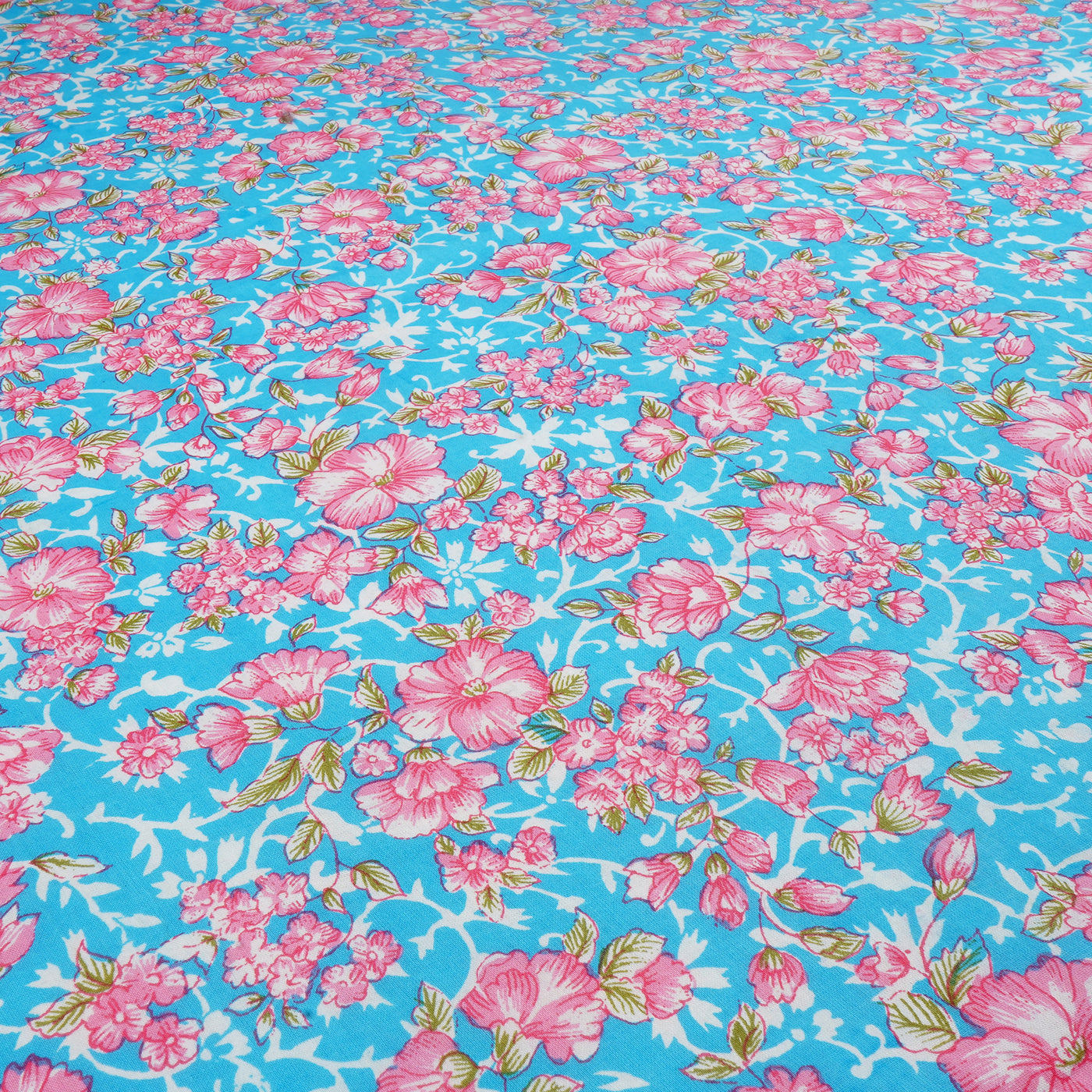 Multicolour Floral Pure Cotton Printed Unstitched Fabric