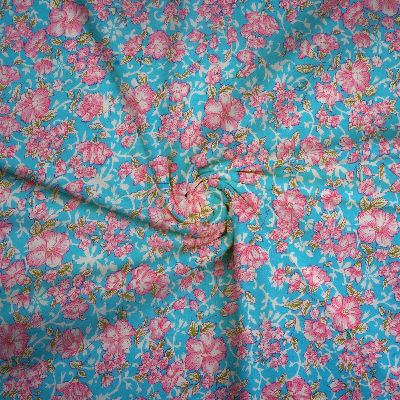 Multicolour Floral Pure Cotton Printed Unstitched Fabric