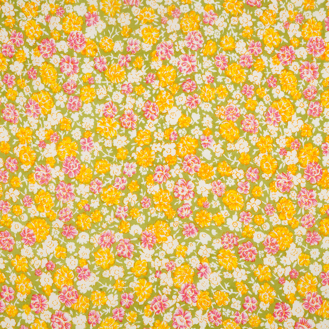 Multicolour Floral Pure Cotton Printed Unstitched Fabric