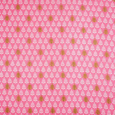 Light Pink Floral Pure Cotton Printed Unstitched Fabric