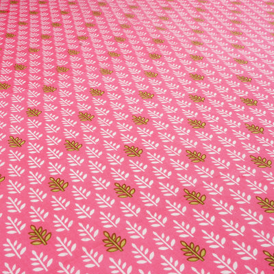 Light Pink Floral Pure Cotton Printed Unstitched Fabric