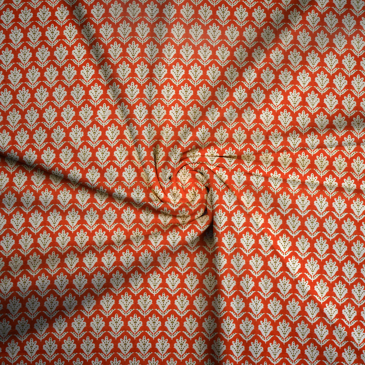 Light Orange Pure Cotton Printed Unstitched Fabric