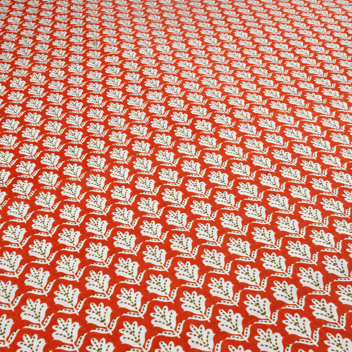 Light Orange Pure Cotton Printed Unstitched Fabric