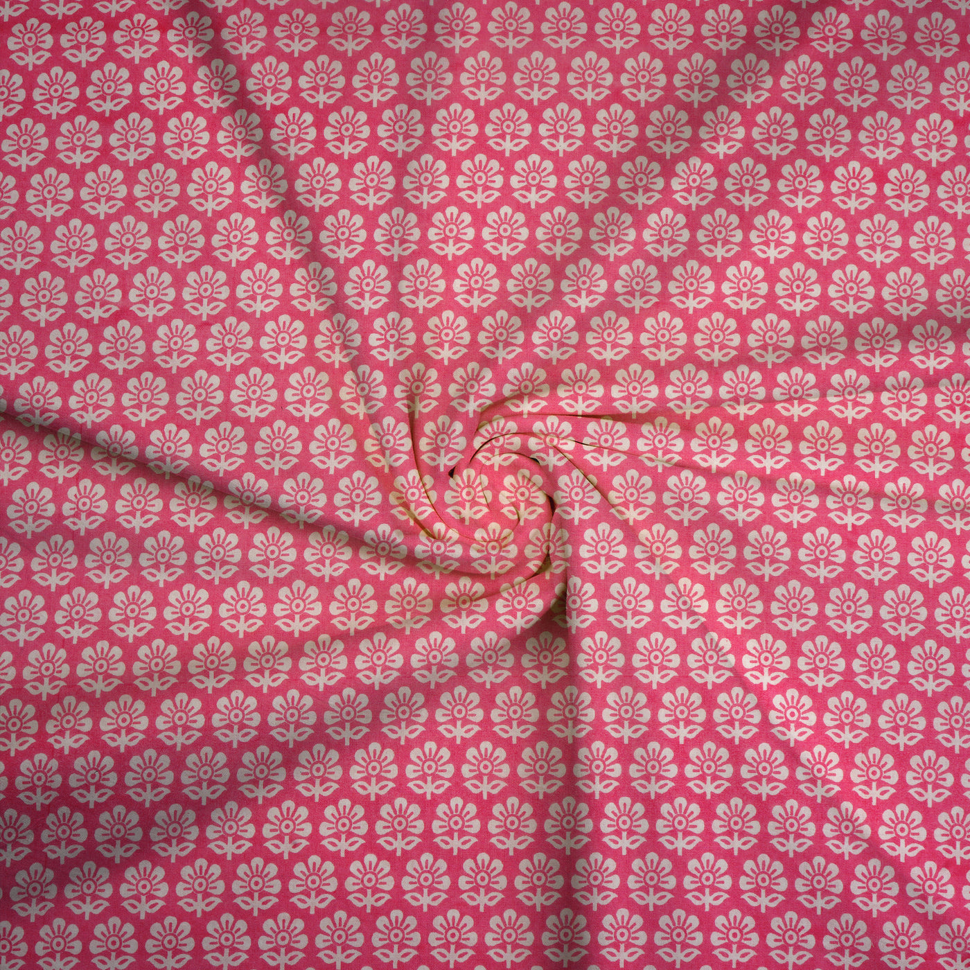 Light Pink Floral Pure Cotton Printed Unstitched Fabric