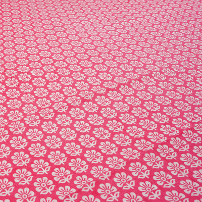 Light Pink Floral Pure Cotton Printed Unstitched Fabric