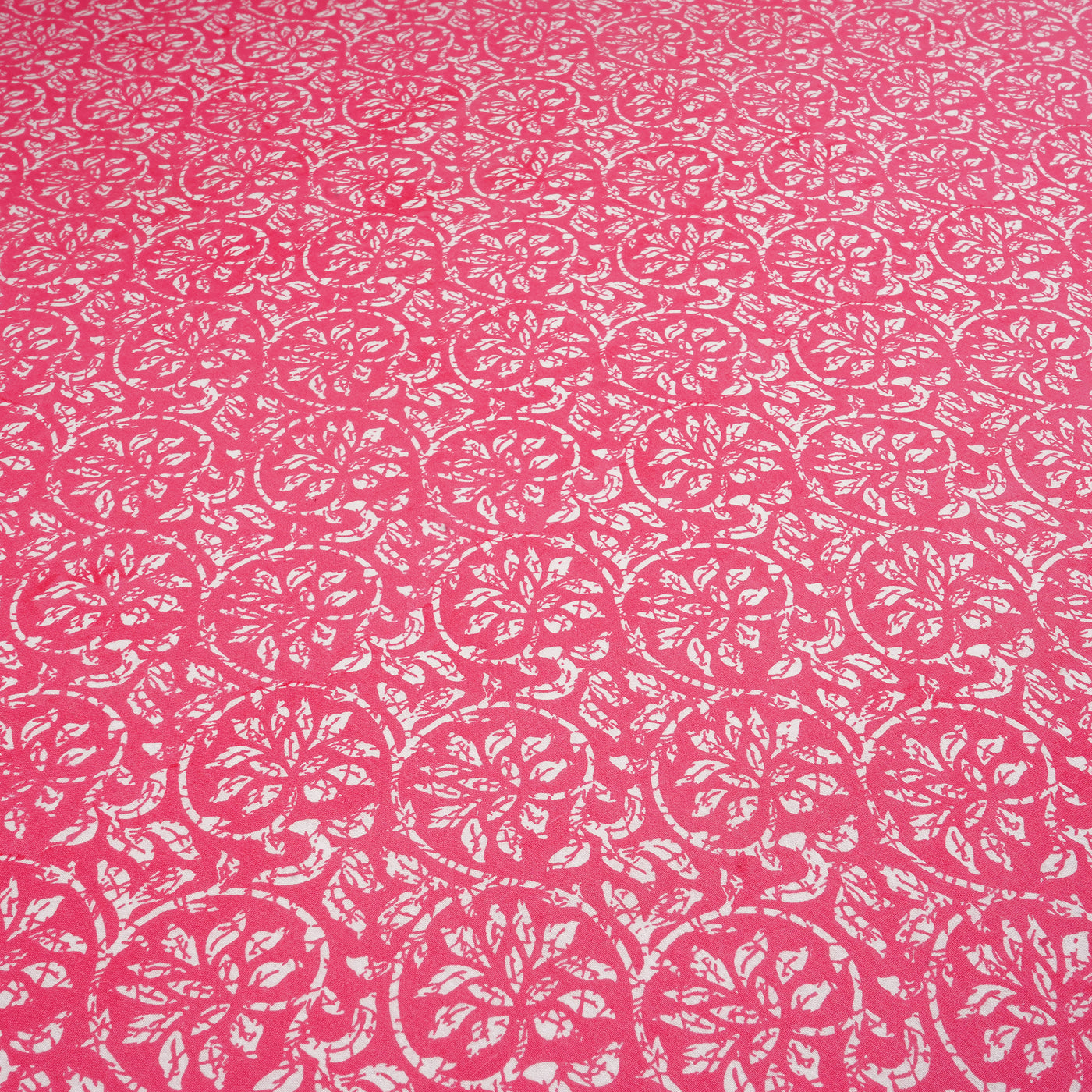 Pink Traditional Pure Cotton Printed Unstitched Fabric