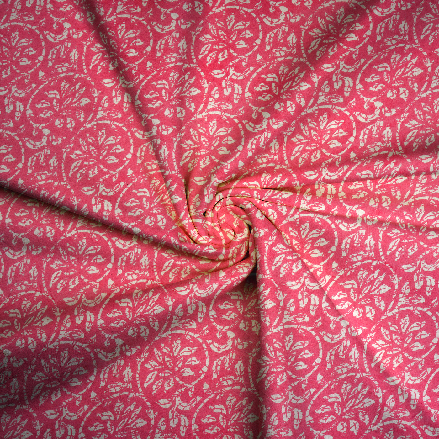 Pink Traditional Pure Cotton Printed Unstitched Fabric